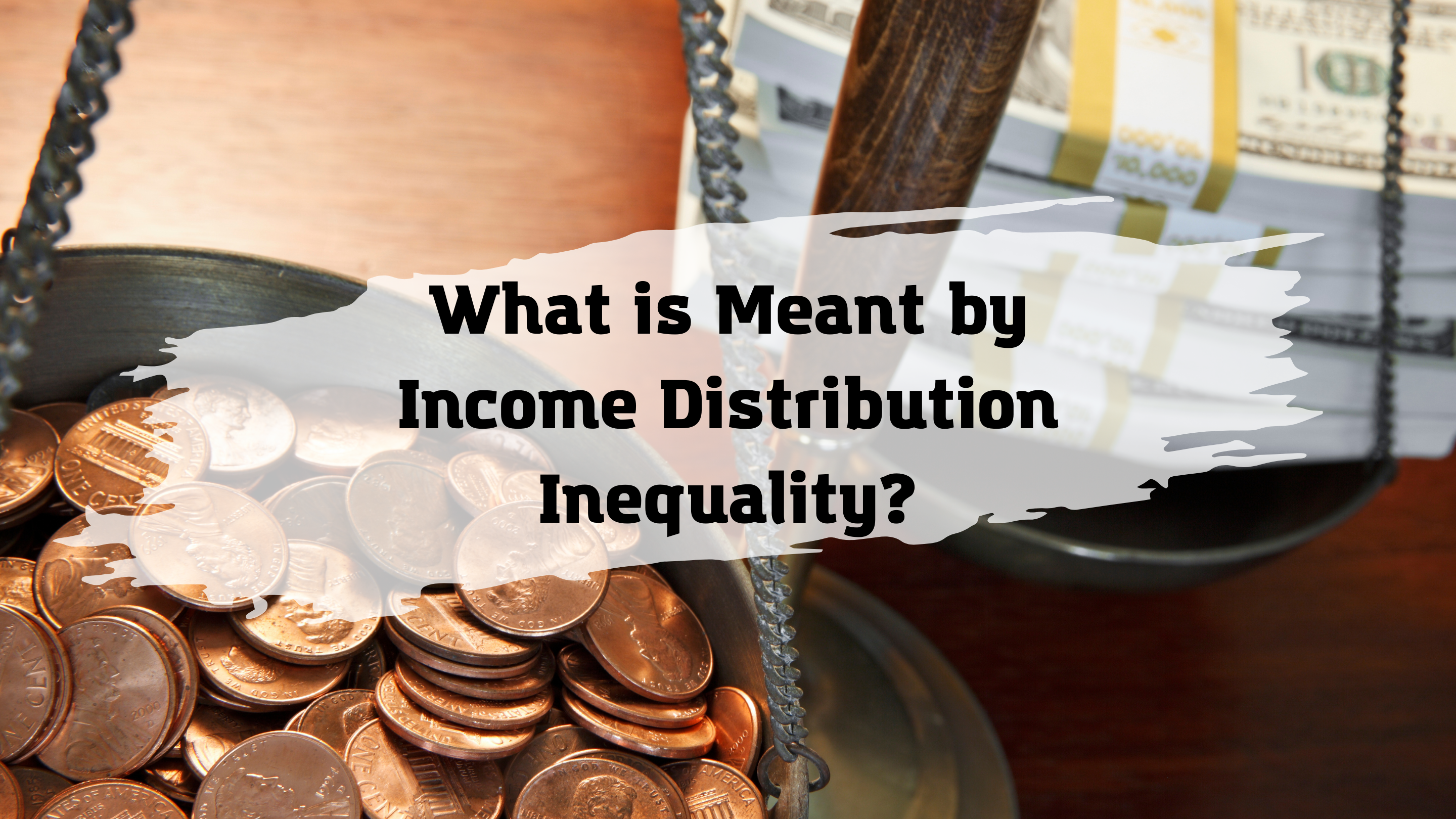 What is meant by income distribution inequality?